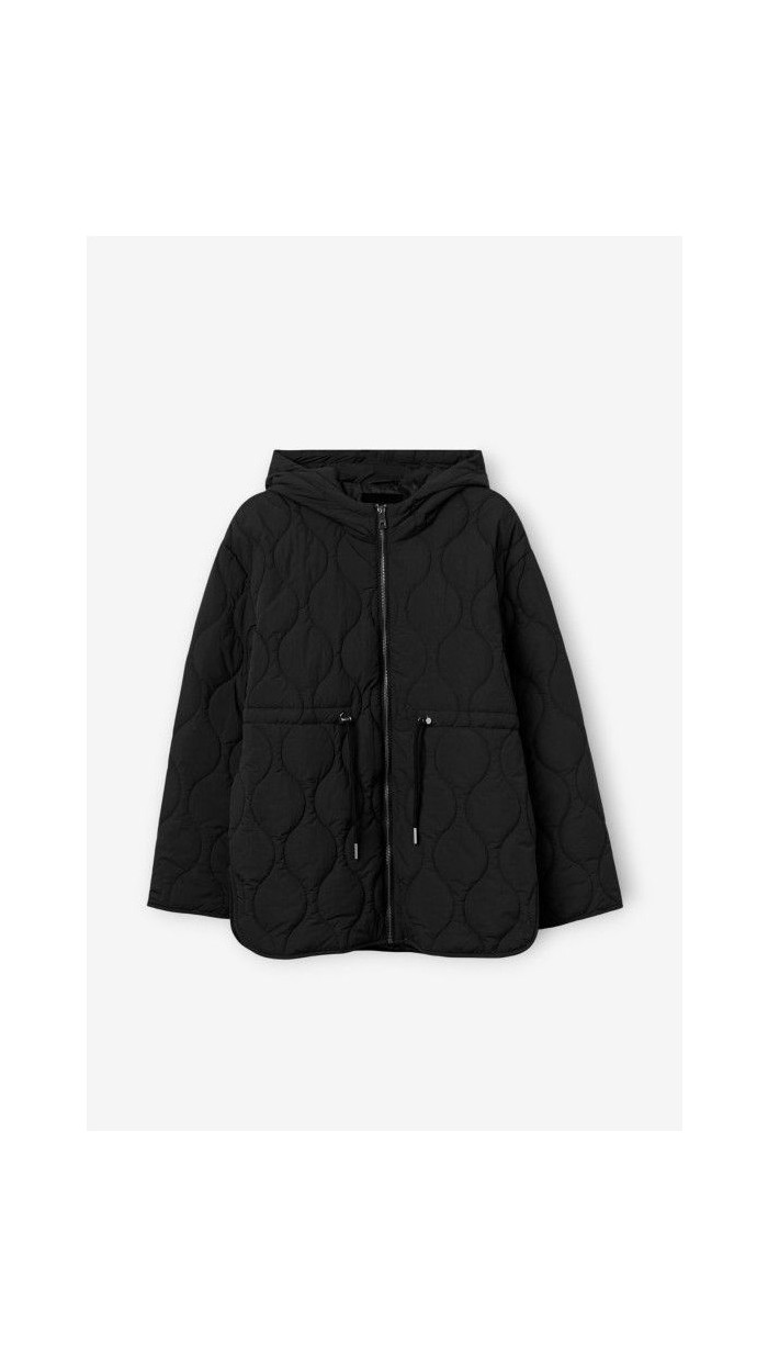 CHAQUETA ACOLCHADA NEGRA 100% POLYAMIDE