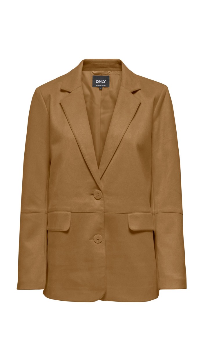 BLAZER SUEDE MARRÓN, BEIGE Y CAMEL