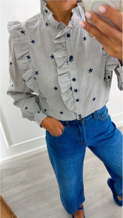 BLUSA ESTRELLAS BORDADO