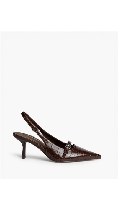 TACÓN FINO COCO HEBILLA DETALLE