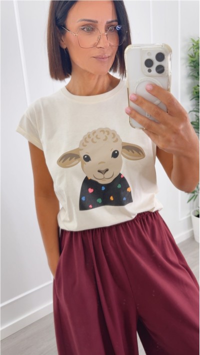 CAMISETA OVEJA 100% ALGODÓN