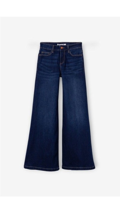 pantalón denim acampanado