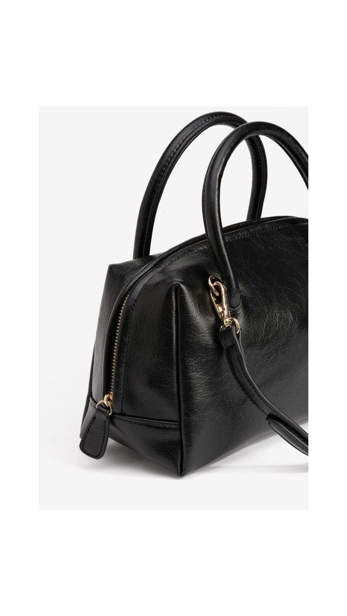 bolso negro polipiel asas
