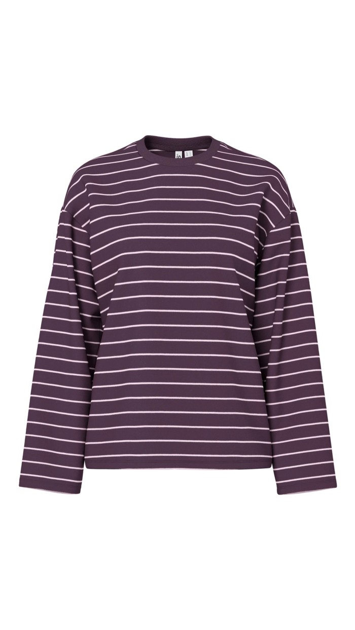 camiseta manga larga color vino