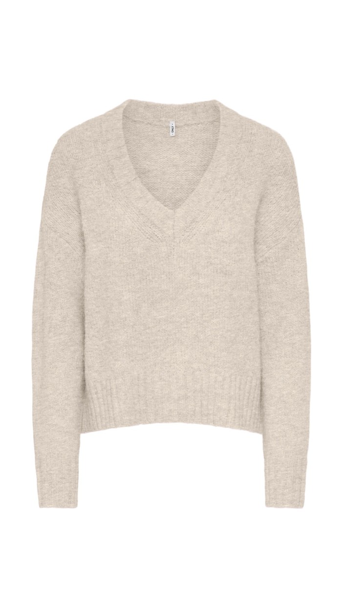 jersey cuello pico punto cenefa