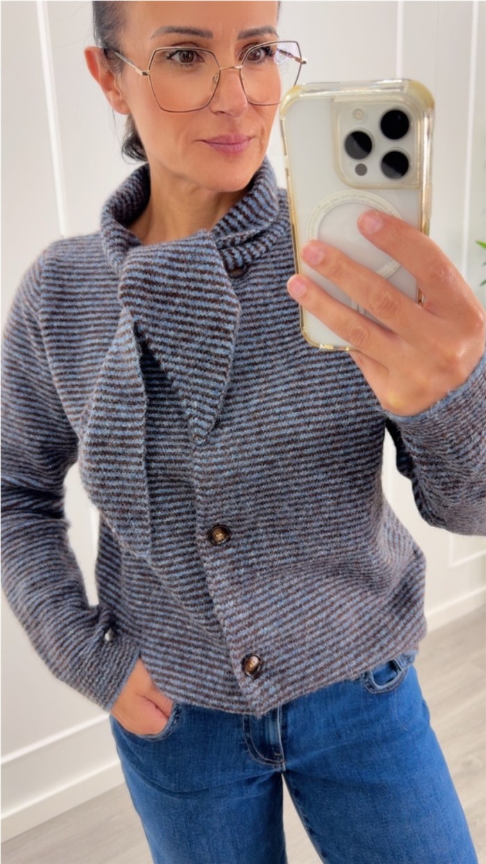 CARDIGAN ESTAMPADO RAYAS