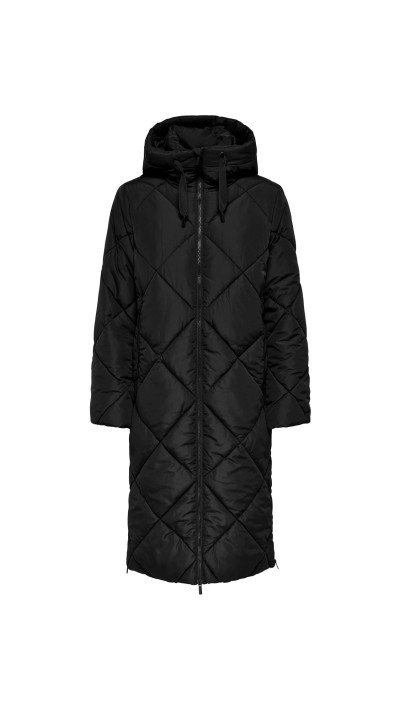 CHAQUETA PLUMAS LARGO NEGRO