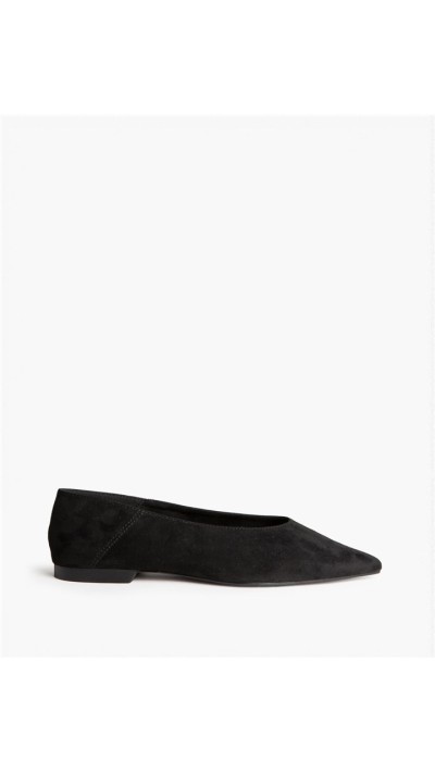 BAILARINA SUEDE PUNTA NEGRO