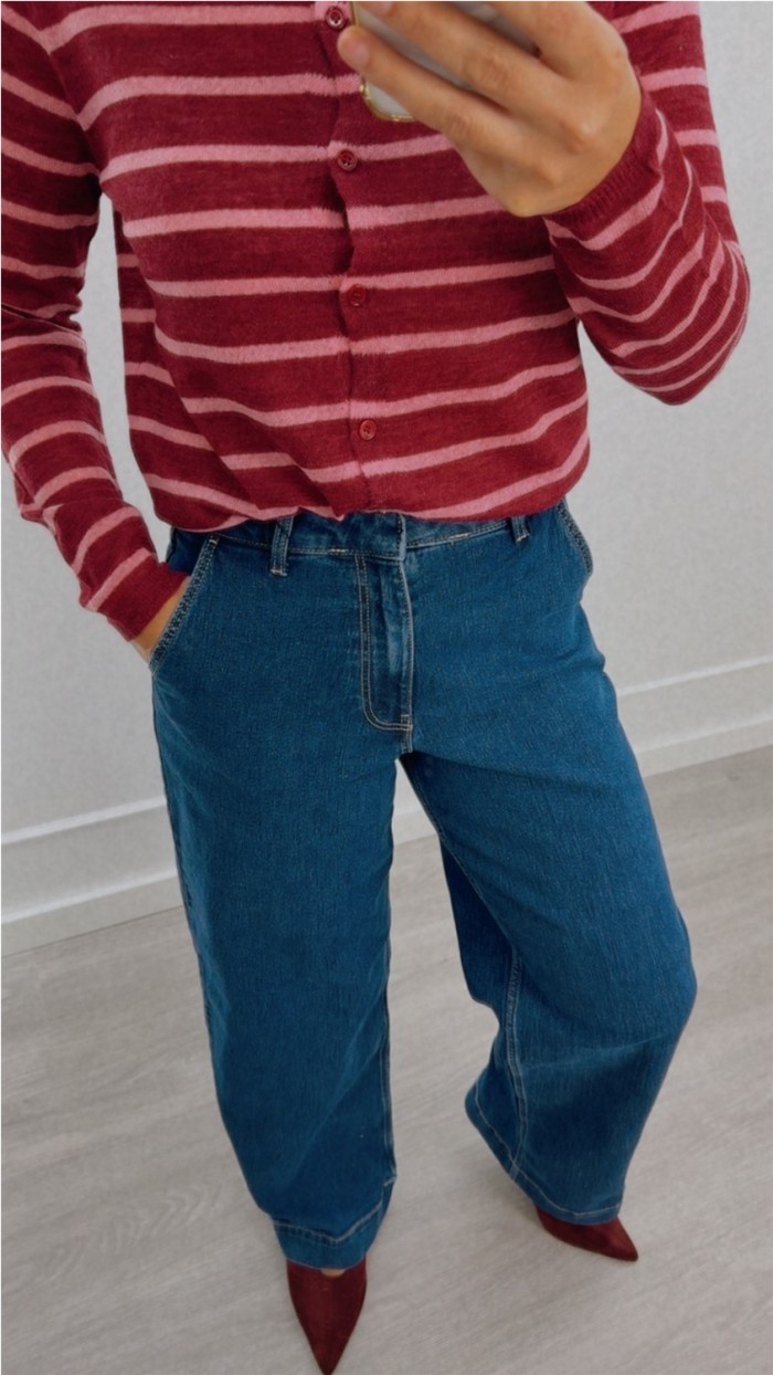 PANTALÓN BOLSILLOS LATERALES VAQUERO Y NEGRO