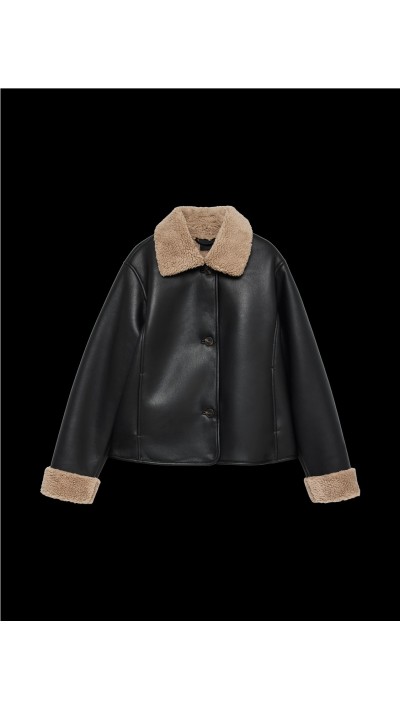CHAQUETA BREE PIEL VUELTA