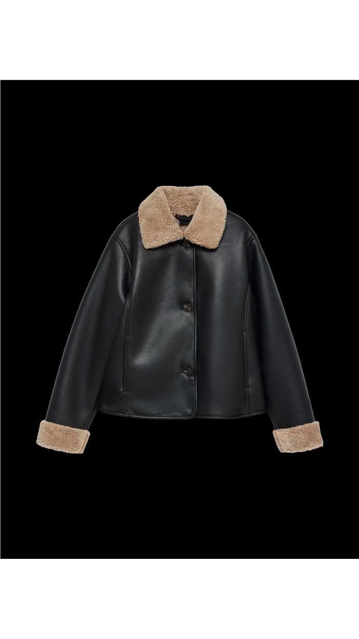 CHAQUETA BREE PIEL VUELTA